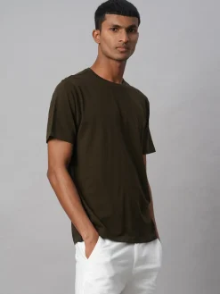 Cottonworld Basic | Round Neck^Men's 100% Cotton Regular Fit Tshirt