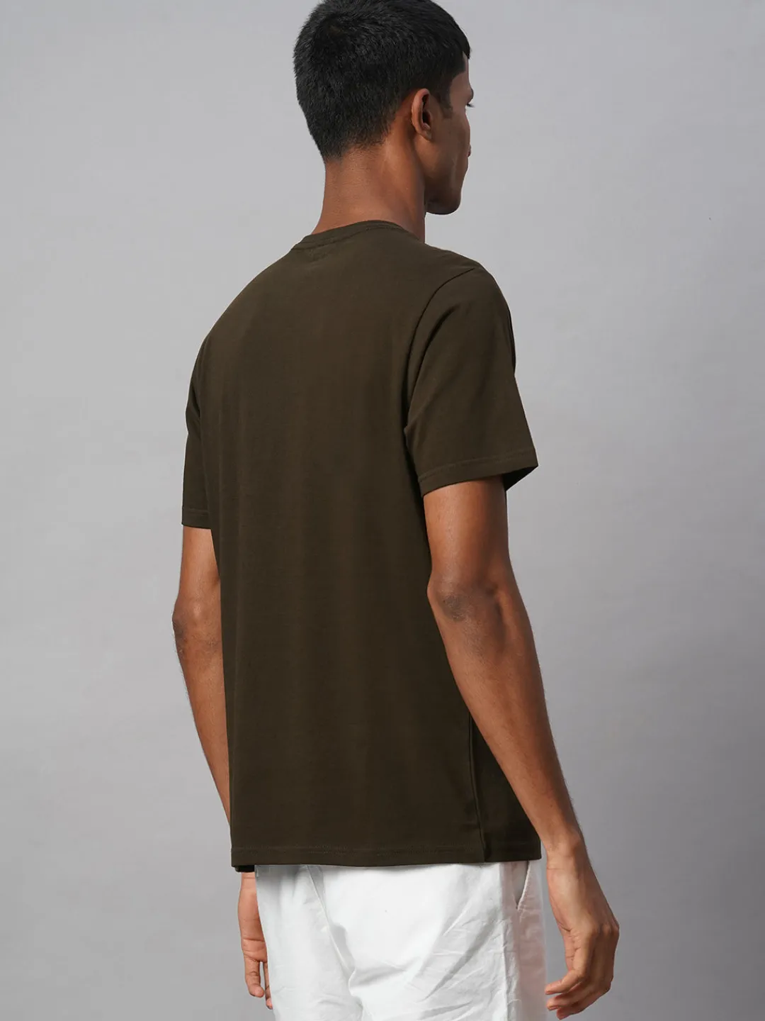 Cottonworld Basic | Round Neck^Men's 100% Cotton Regular Fit Tshirt