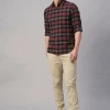 Women Cottonworld Checkered | Checkered^Men's Cotton Regular Fit Shirt