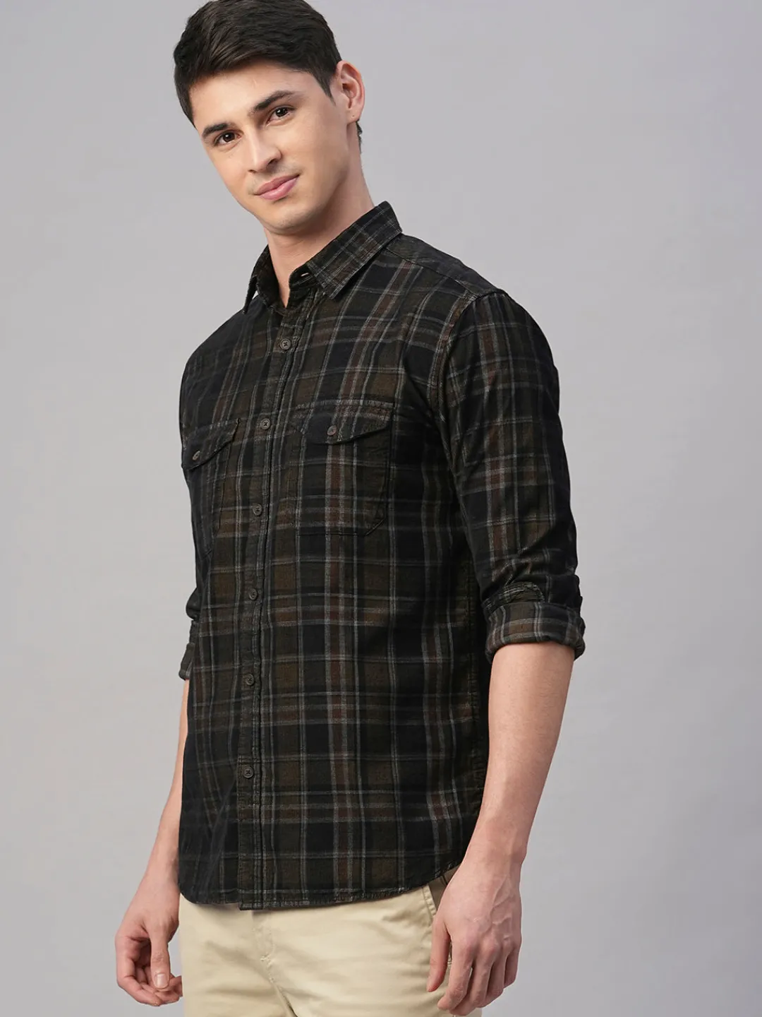 Women Cottonworld Corduroy | Corduroy^Men's Corduroy 100% Cotton Regular Fit Shirt