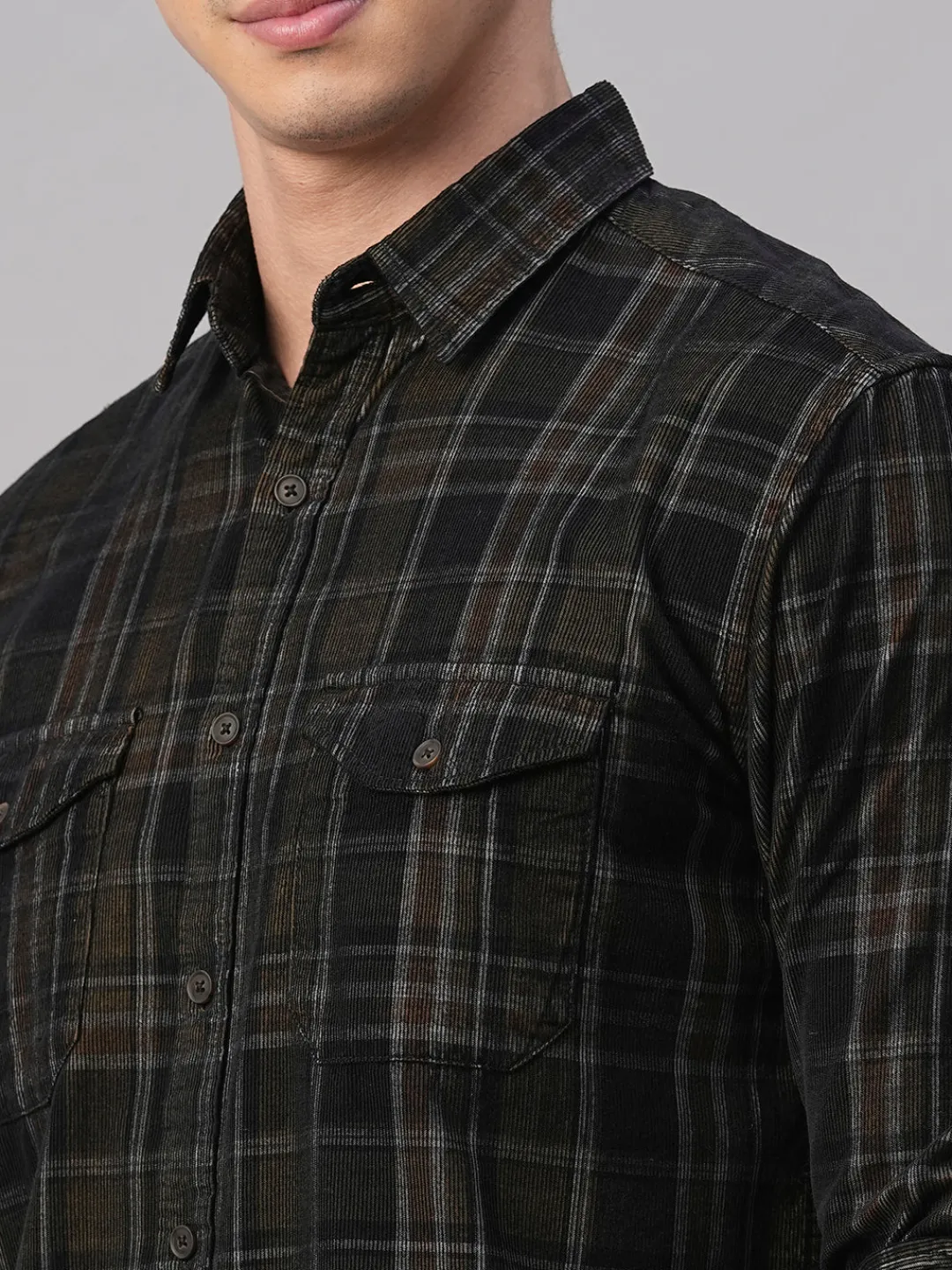 Women Cottonworld Corduroy | Corduroy^Men's Corduroy 100% Cotton Regular Fit Shirt