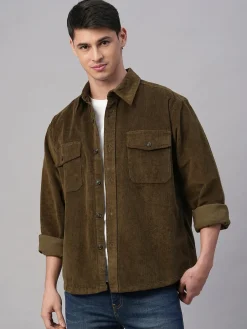 Cottonworld Jackets^Men's Corduroy 100% Cotton Regular Fit Jackets