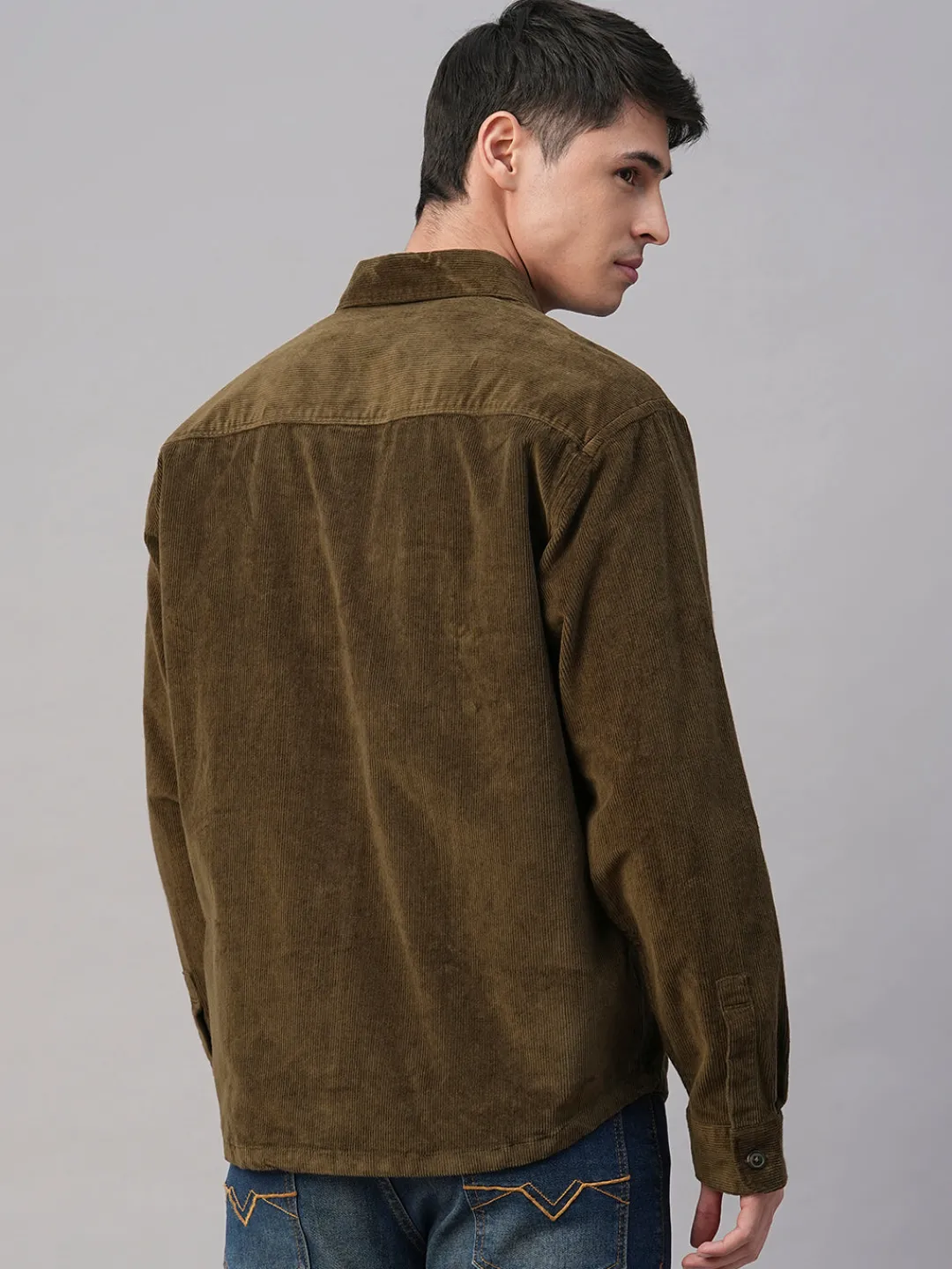 Cottonworld Jackets^Men's Corduroy 100% Cotton Regular Fit Jackets