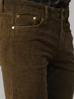 Cottonworld Slim Fit | Casual^Men's Corduroy 100% Cotton Lycra Slim Fit Pant