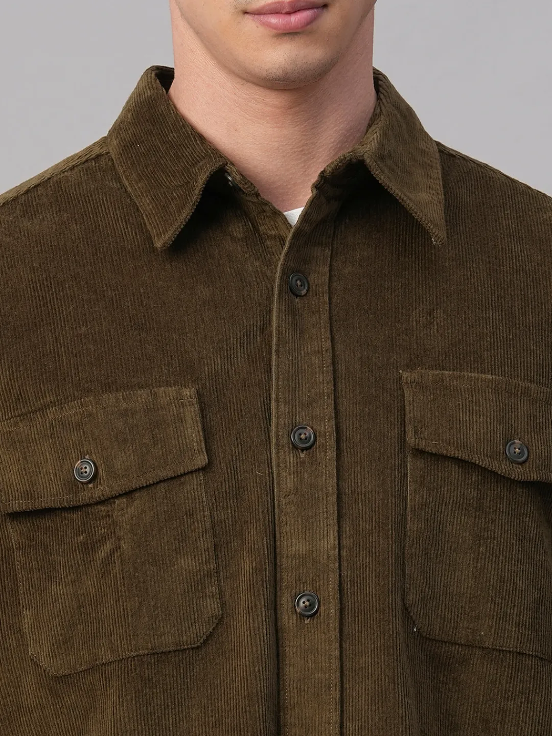 Cottonworld Jackets^Men's Corduroy 100% Cotton Regular Fit Jackets