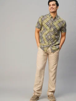 Women Cottonworld Print | Print^Men's Cotton Batik Printed Regular Fit Shirt