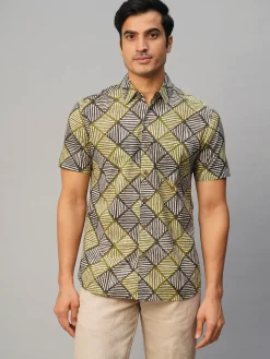 Women Cottonworld Print | Print^Men's Cotton Batik Printed Regular Fit Shirt