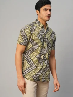 Women Cottonworld Print | Print^Men's Cotton Batik Printed Regular Fit Shirt