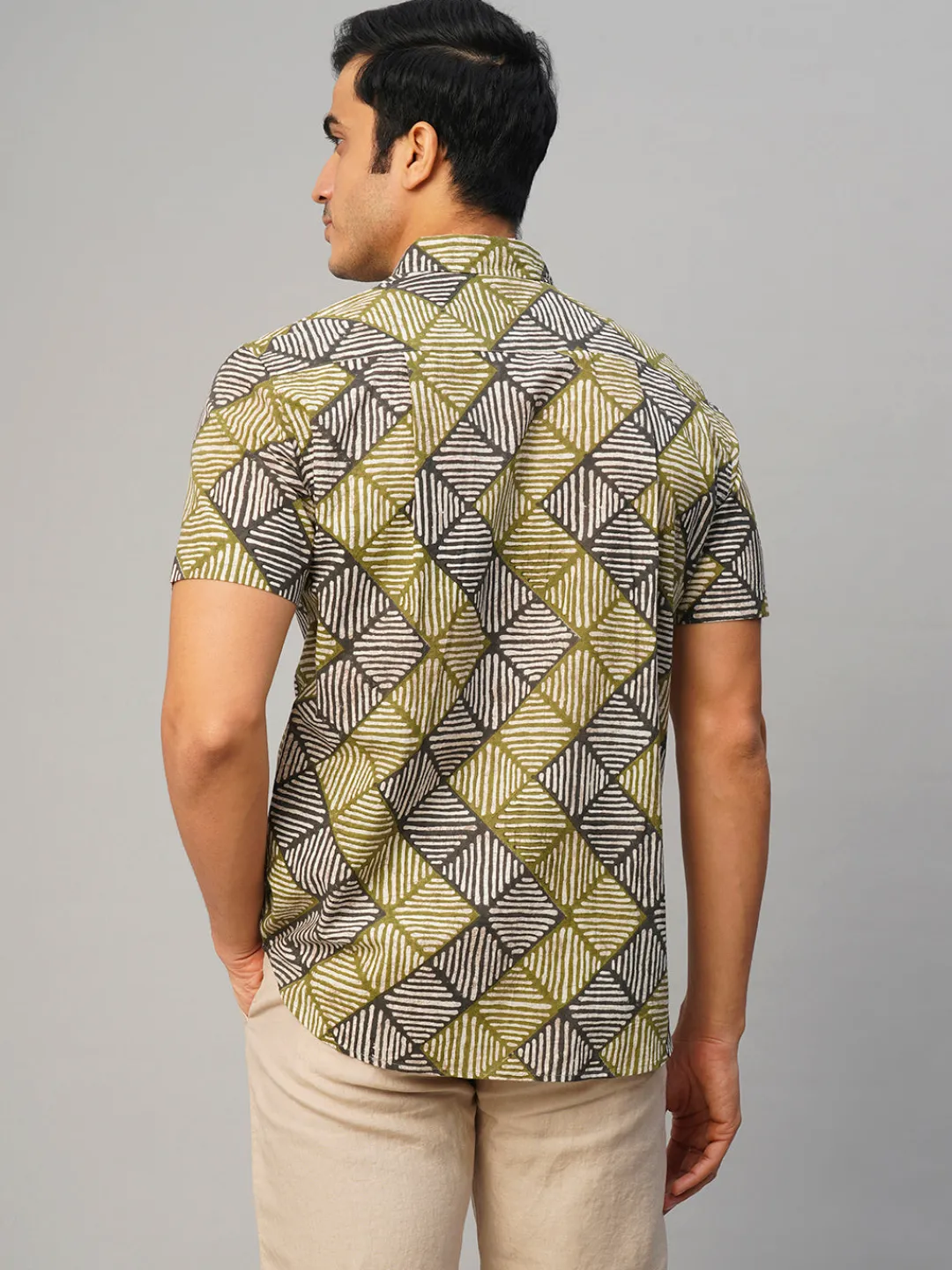 Women Cottonworld Print | Print^Men's Cotton Batik Printed Regular Fit Shirt