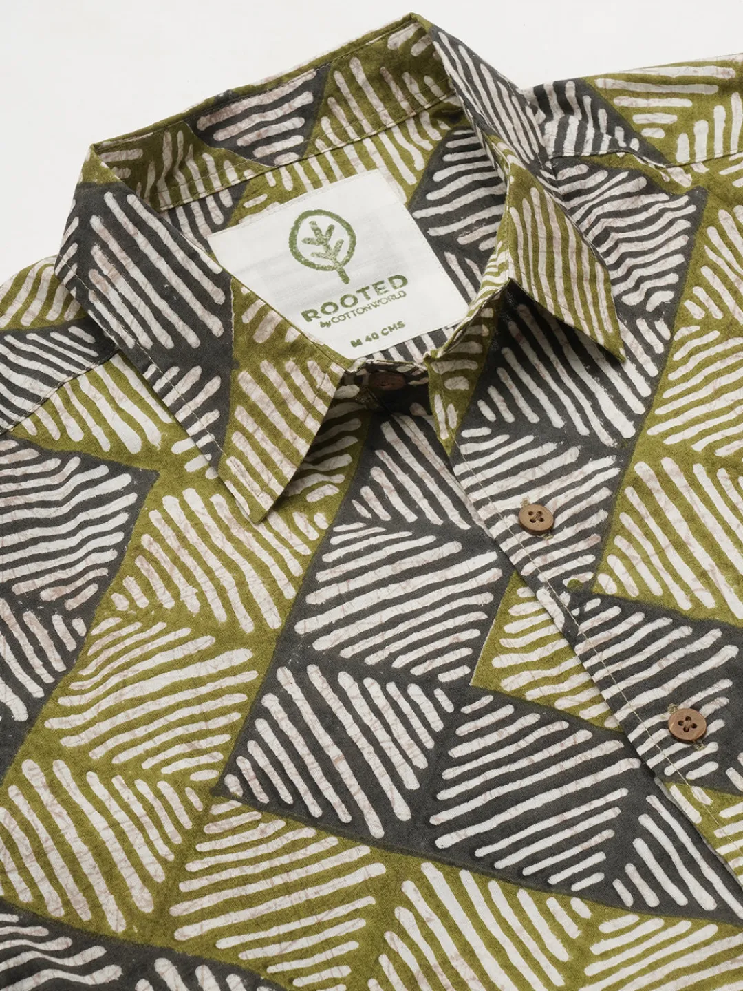 Women Cottonworld Print | Print^Men's Cotton Batik Printed Regular Fit Shirt