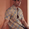 Women Cottonworld Print | Print^Men's Cotton Hand Block Printed Regular Fit Shirt
