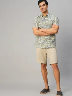 Women Cottonworld Print | Print^Men's Cotton Hand Block Printed Regular Fit Shirt