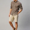 Women Cottonworld Print | Print^Men's Cotton Hand Block Printed Slim Fit Shirt