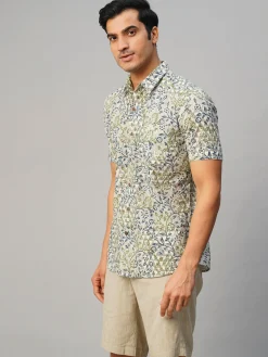 Women Cottonworld Print | Print^Men's Cotton Hand Block Printed Regular Fit Shirt