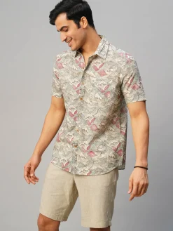 Women Cottonworld Print | Print^Men's Cotton Hand Block Printed Regular Fit Shirt
