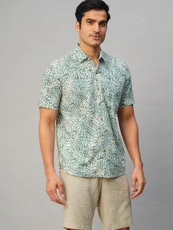 Women Cottonworld Print | Print^Men's Cotton Hand Block Printed Regular Fit Shirt