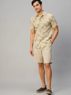Women Cottonworld Print | Print^Men's Cotton Hand Block Printed Regular Fit Shirt