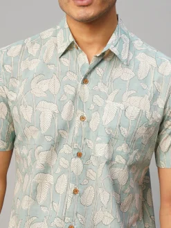 Women Cottonworld Print | Print^Men's Cotton Hand Block Printed Regular Fit Shirt