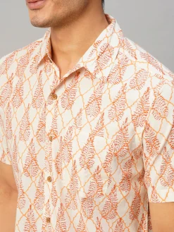 Women Cottonworld Print | Print^Men's Cotton Hand Block Printed Regular Fit Shirt
