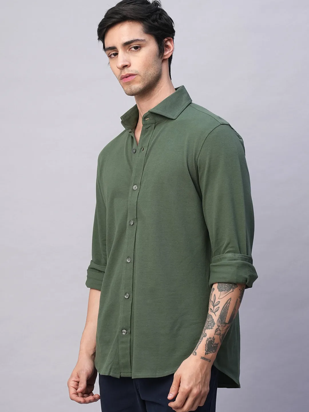 Cottonworld Regular Fit^Men's Cotton Elastane Regular Fit Tshirt