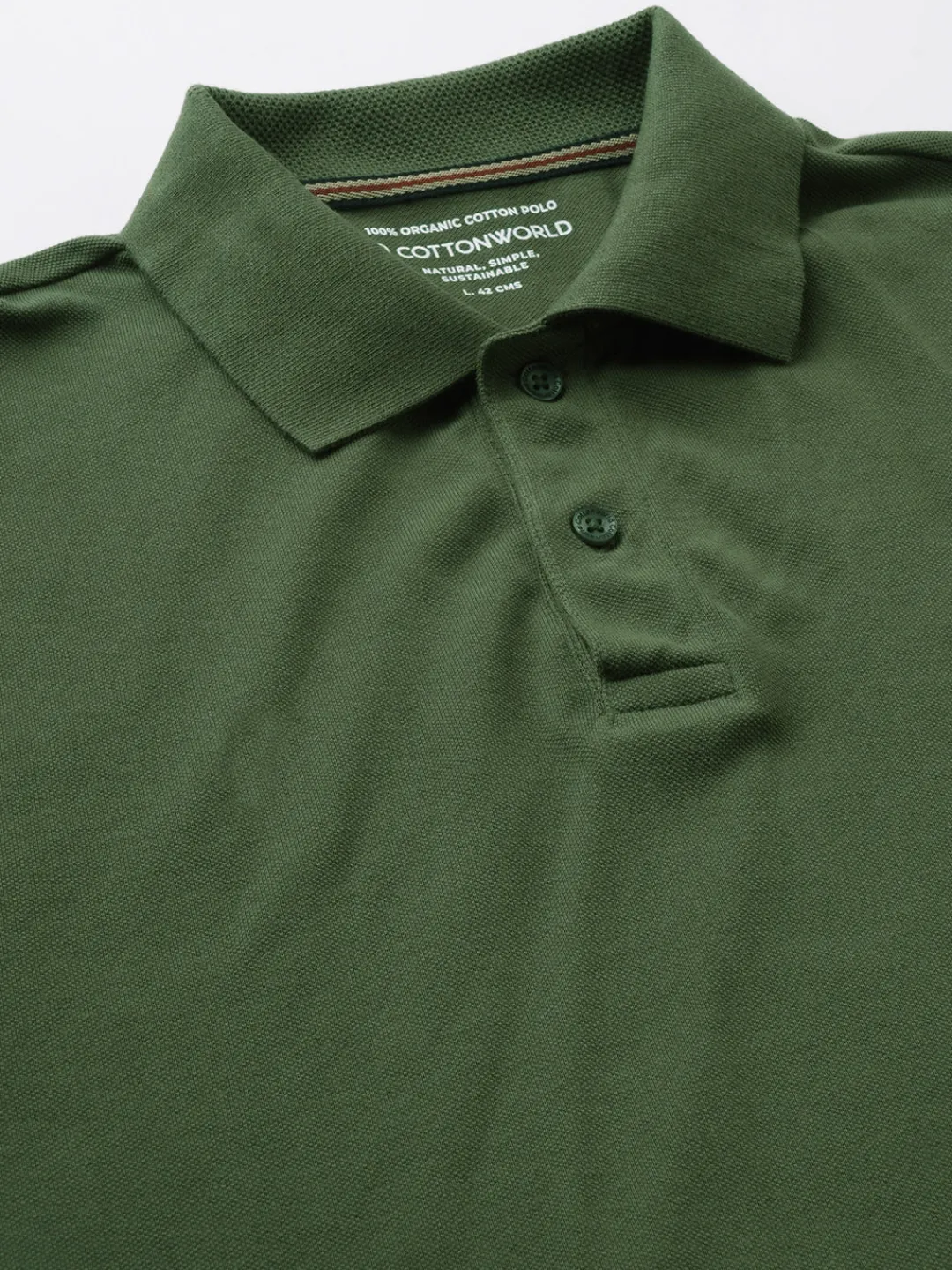 Cottonworld Regular Fit | Polo^Men's Cotton Regular Fit Tshirt