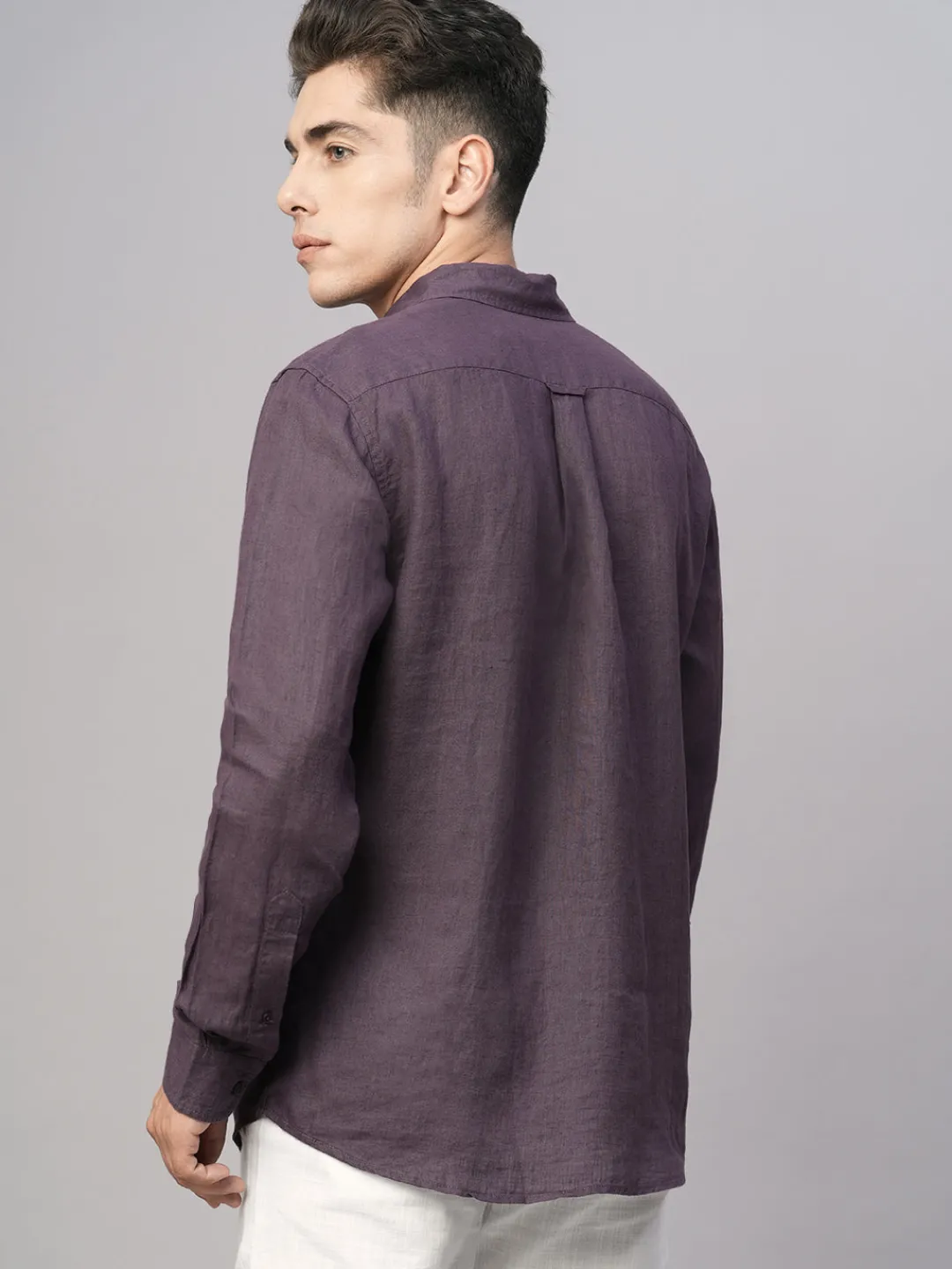 Women Cottonworld 100% Linen Shirts | 100% Linen Shirts^Men's 100% Linen Regular Fit Shirt