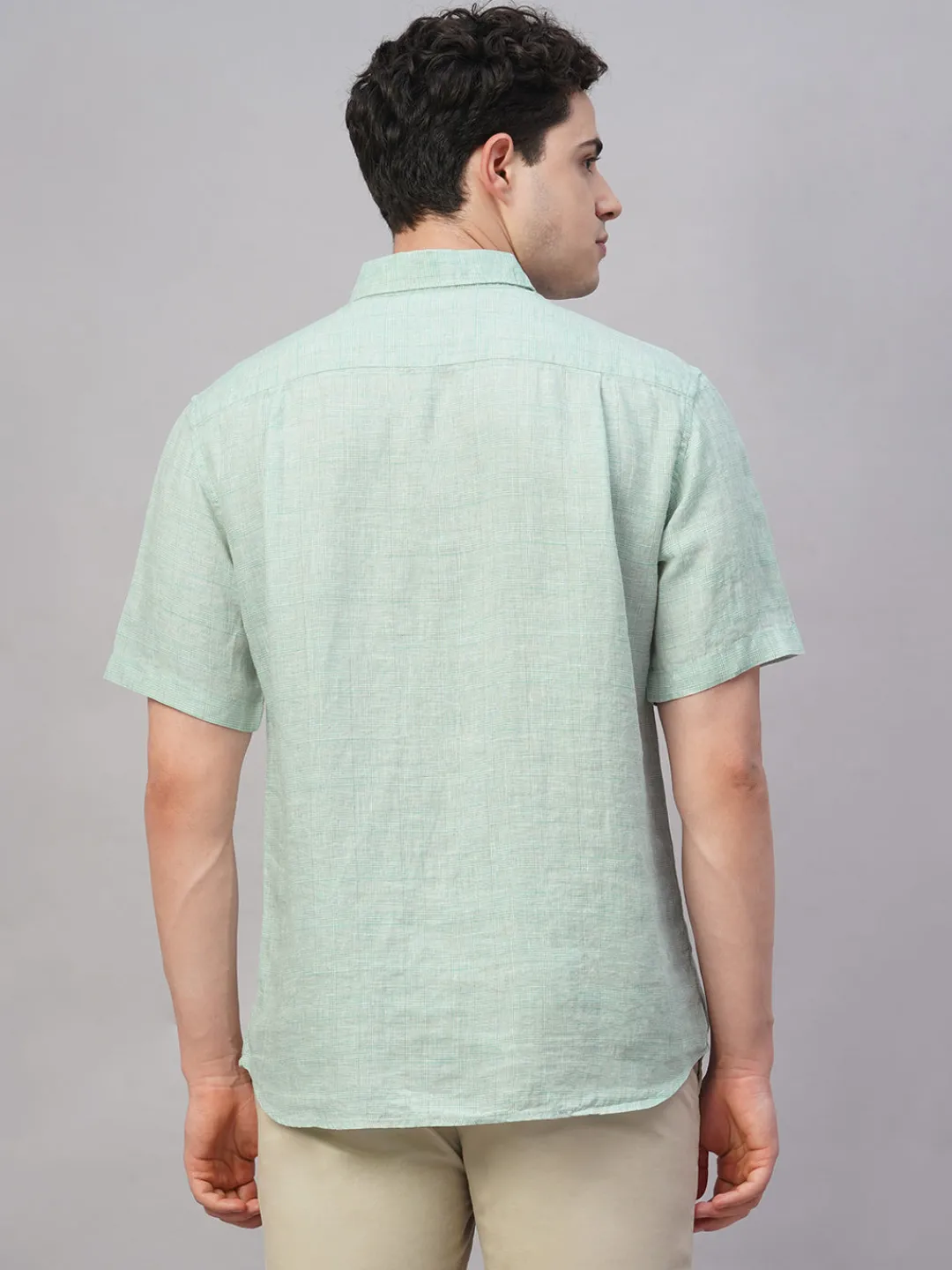 Women Cottonworld 100% Linen Shirts | 100% Linen Shirts^Men's 100% Linen Regular Fit Shirt