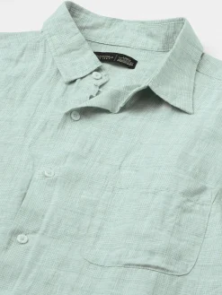 Women Cottonworld 100% Linen Shirts | 100% Linen Shirts^Men's 100% Linen Regular Fit Shirt