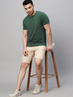 Cottonworld Men | Regular Fit^Men's Cotton Bamboo Elastane Regular Fit Tshirt