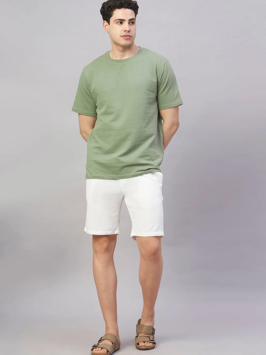 Cottonworld Regular Fit | Basic^Men's Cotton Elastane Regular Fit Tshirt