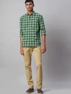 Women Cottonworld Shirts | Shirts^Men's Cotton Linen Regular Fit Shirt