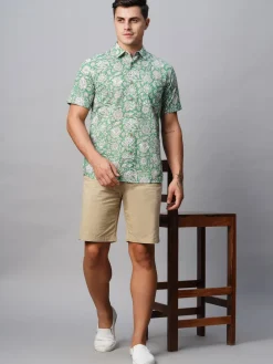 Women Cottonworld Print | Print^Men's Cotton Regular Fit Printed Shirt