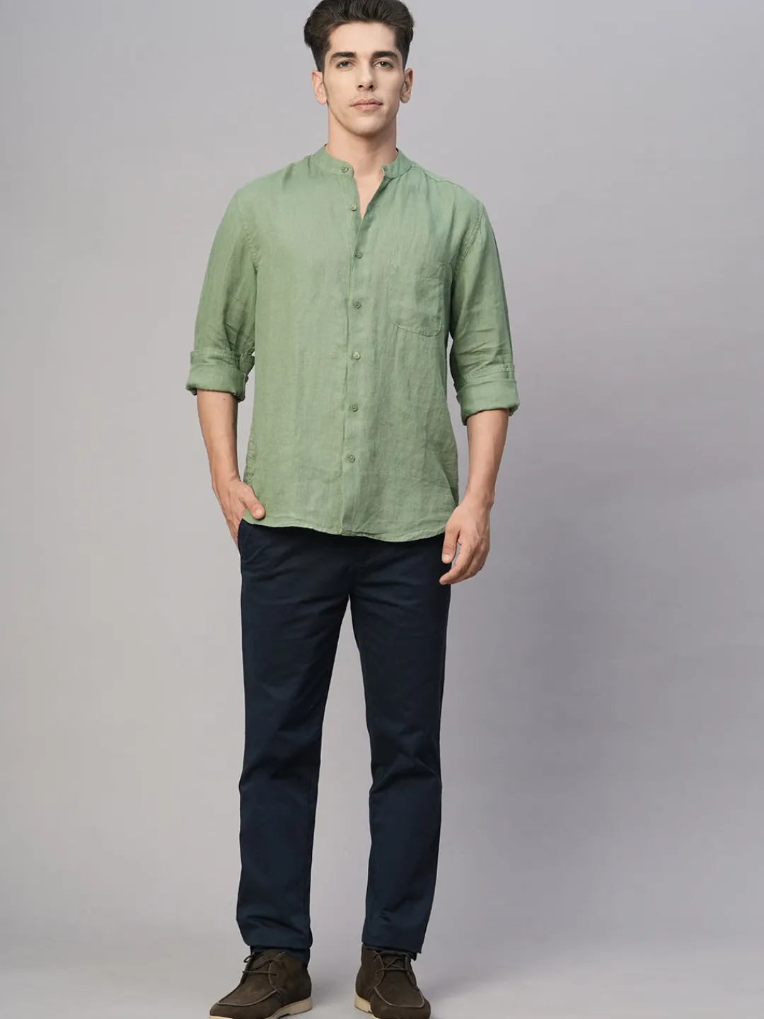 Women Cottonworld Shirts | Shirts^Men's Linen Regular Fit Shirt