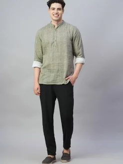 Women Cottonworld Solid | Solid^Men's 100% Cotton Regular Fit Shirt