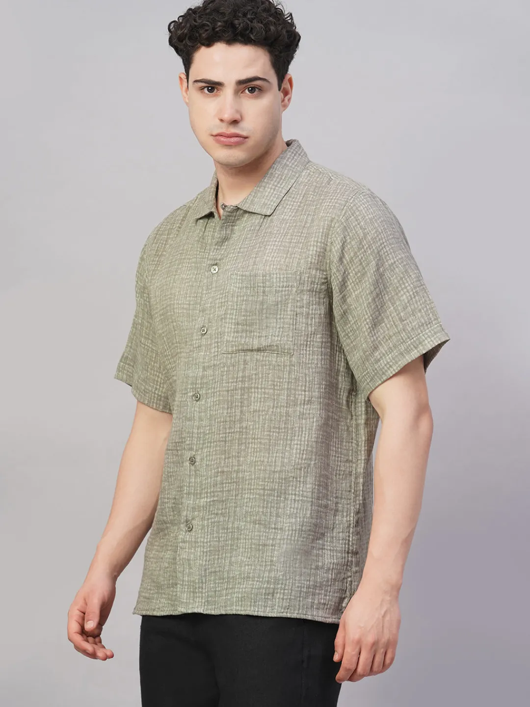 Women Cottonworld Solid | Solid^Men's 100% Cotton Regular Fit Shirt