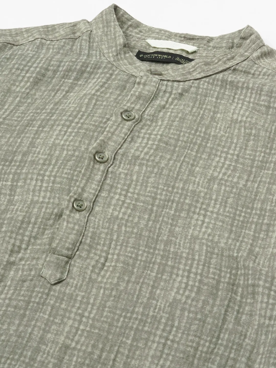 Women Cottonworld Solid | Solid^Men's 100% Cotton Regular Fit Shirt