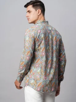 Women Cottonworld Print | Print^Men's Cotton Regular Fit Printed Shirt