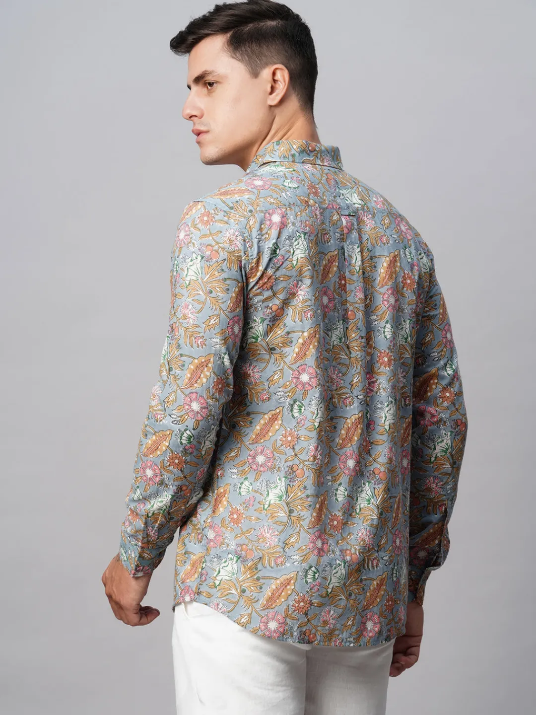 Women Cottonworld Print | Print^Men's Cotton Regular Fit Printed Shirt