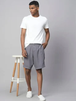Cottonworld Clearance Mens Shorts^Men's Linen Viscose Regular Fit Shorts