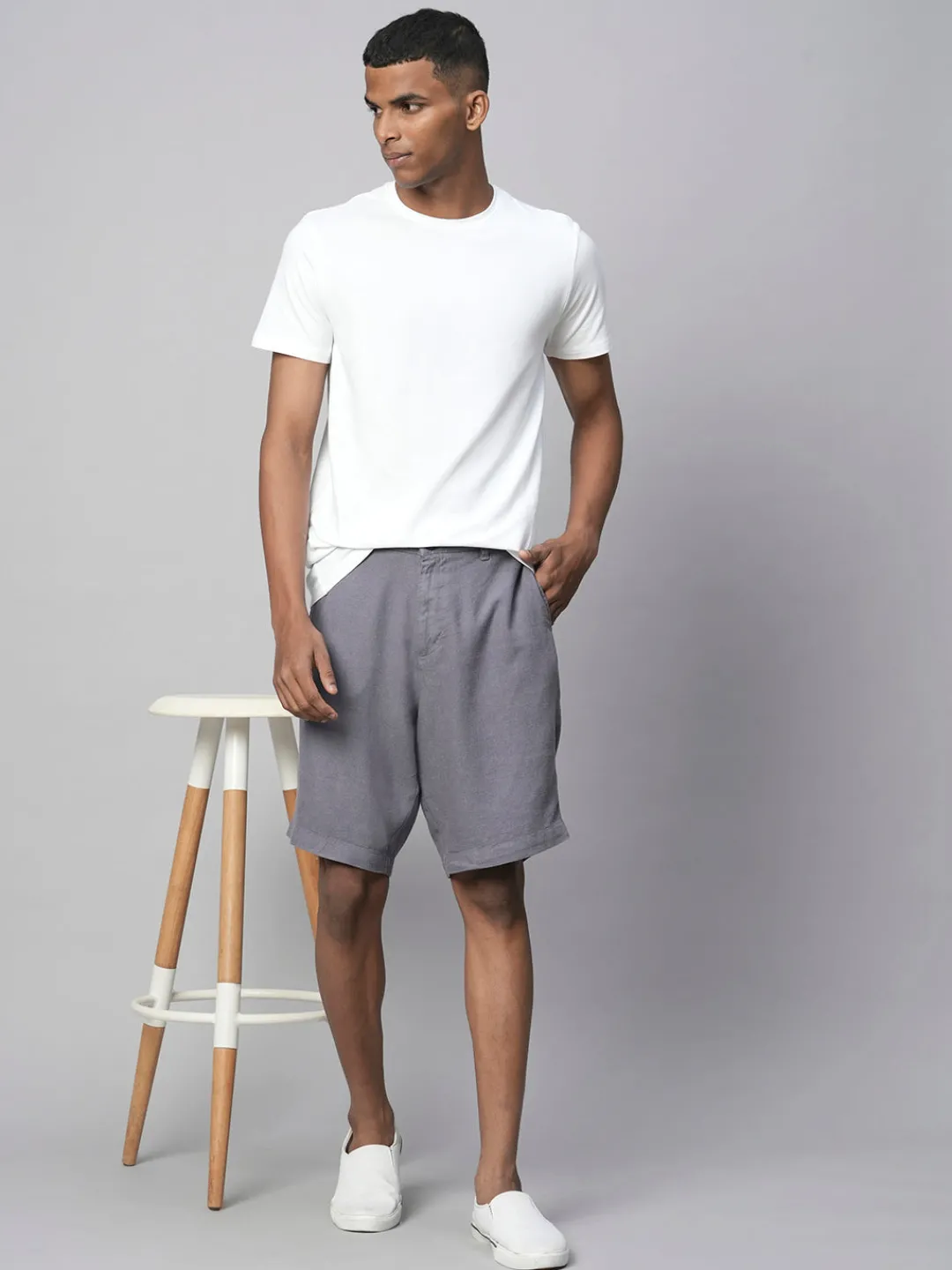 Cottonworld Clearance Mens Shorts^Men's Linen Viscose Regular Fit Shorts