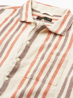 Women Cottonworld Striped | Striped^Men's 100% Cotton Regular Fit Shirt