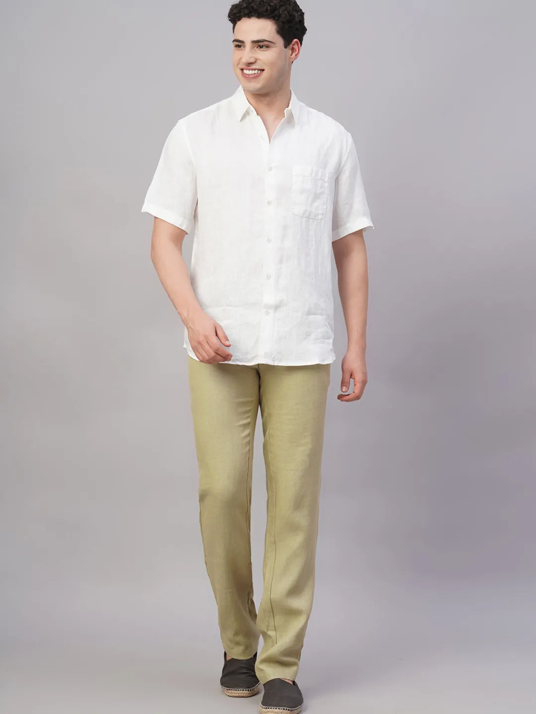 Cottonworld 100% Linen Pants | 100% Linen Pants^Men's 100% Linen Regular Fit Pant
