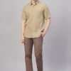 Women Cottonworld 100% Linen Shirts | 100% Linen Shirts^Men's 100% Linen Regular Fit Shirt