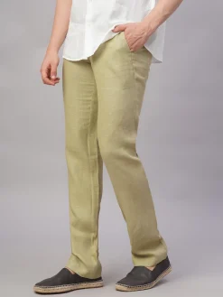 Cottonworld 100% Linen Pants | 100% Linen Pants^Men's 100% Linen Regular Fit Pant