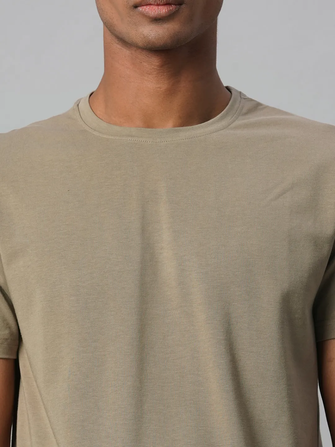 Cottonworld Men | Regular Fit^Men's Cotton Bamboo Elastane Regular Fit Tshirt