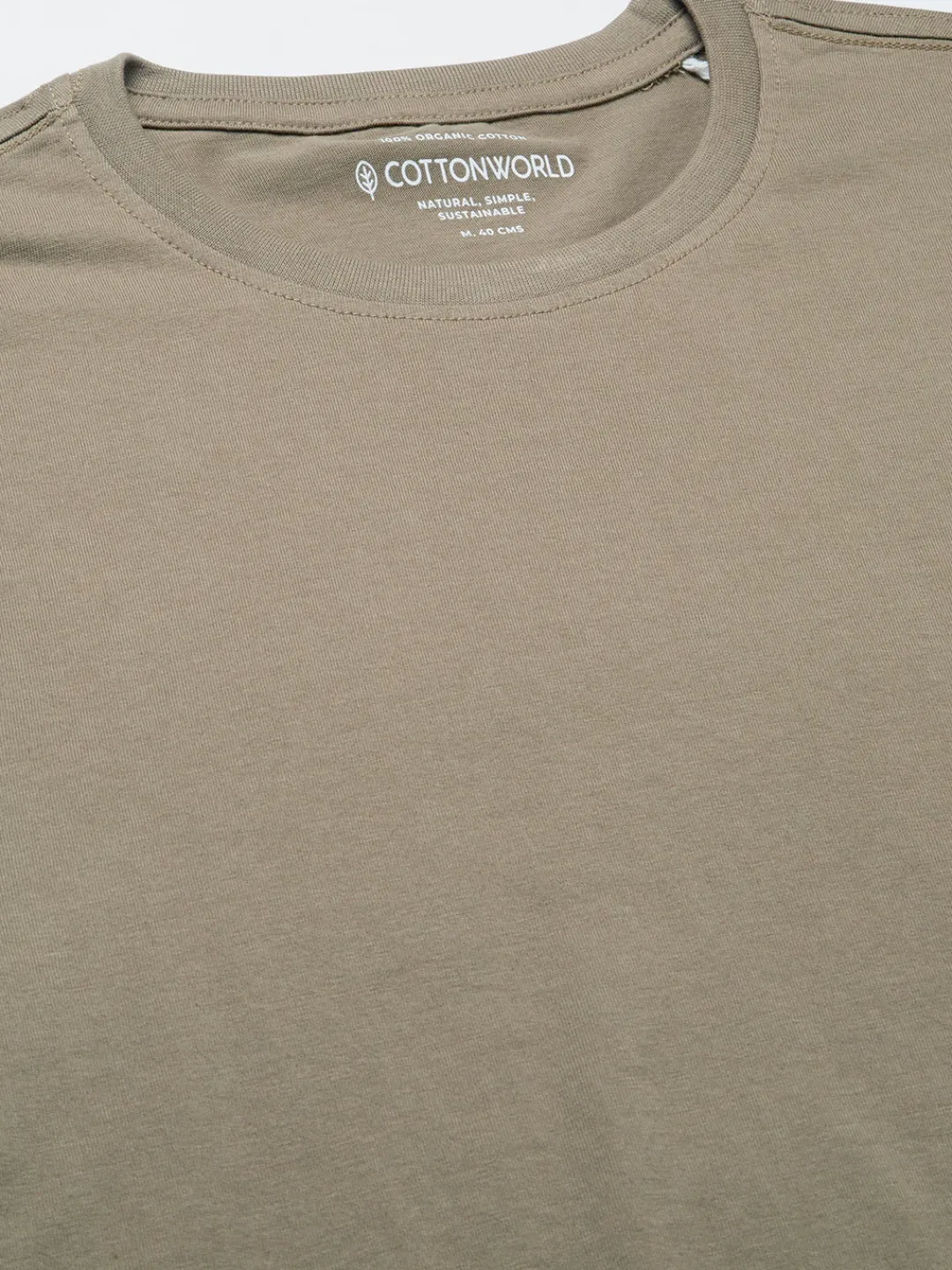 Cottonworld Men | Regular Fit^Men's Cotton Bamboo Elastane Regular Fit Tshirt