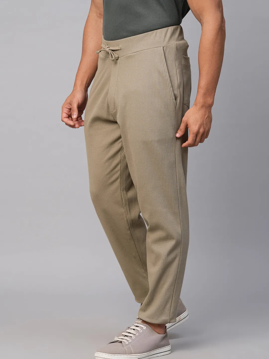 Cottonworld Drawstring | Regular Fit^Men's Cotton Elastane Regular Fit Track Pant