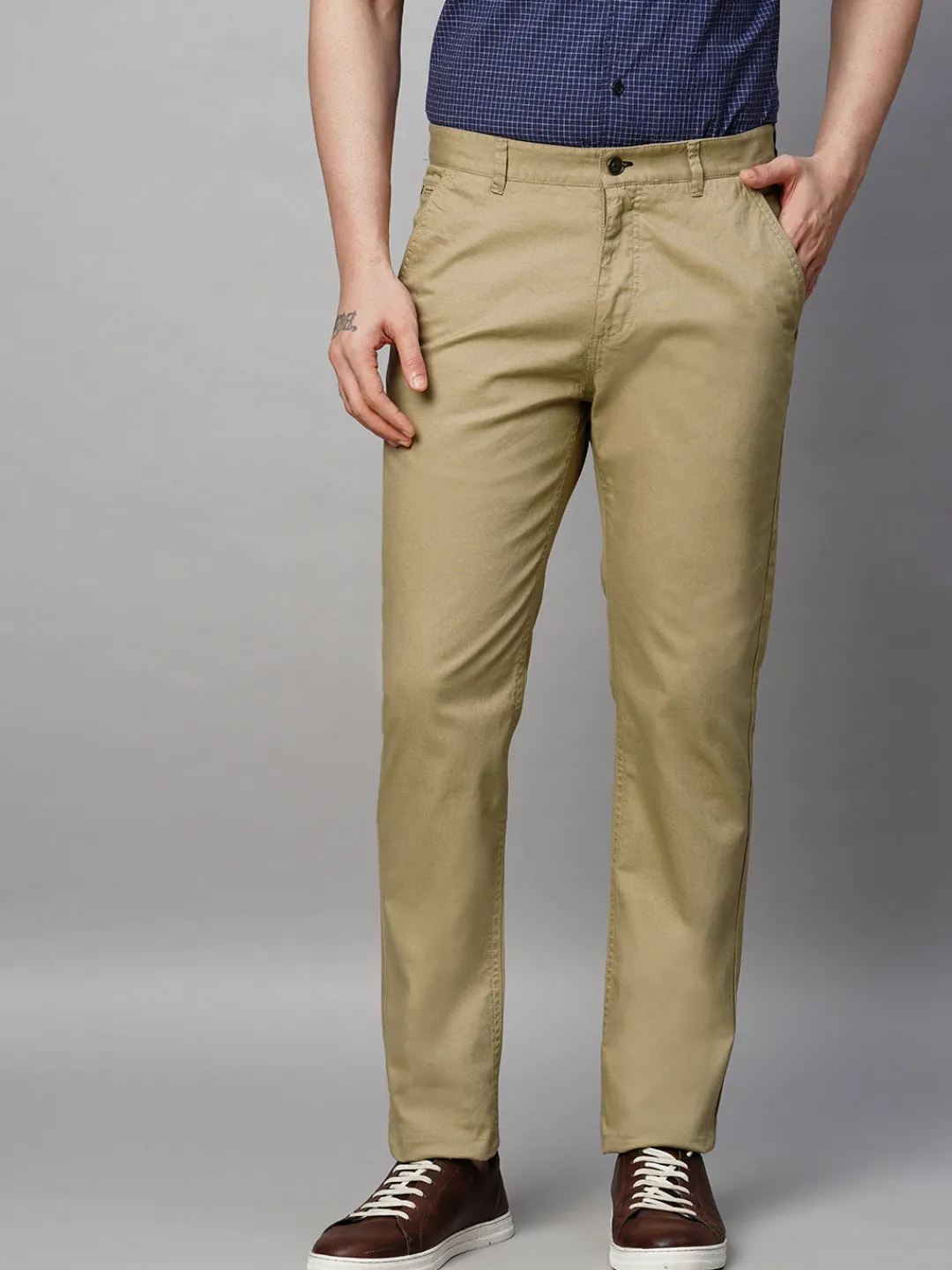 Cottonworld Slim Fit | Casual^Men's Cotton Lycra Slim Fit Pant