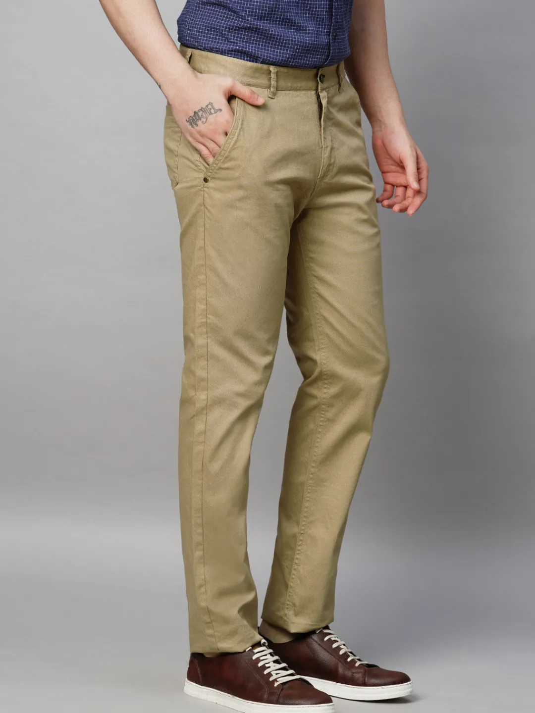 Cottonworld Slim Fit | Casual^Men's Cotton Lycra Slim Fit Pant