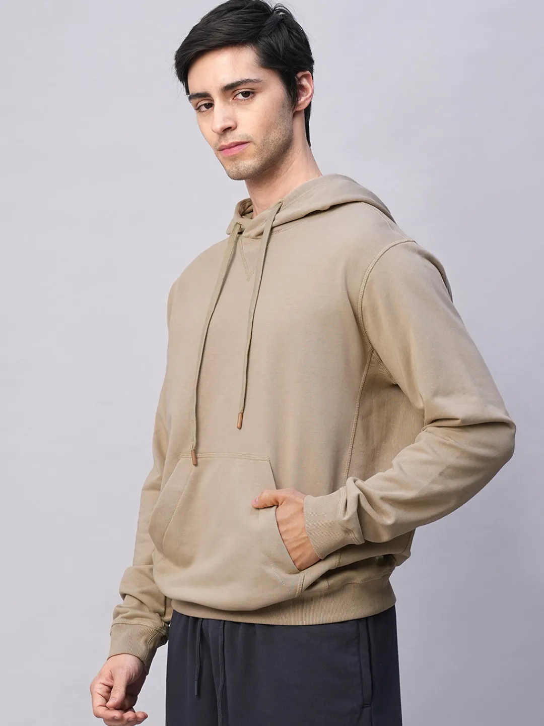 Cottonworld Men | Regular Fit^Men's Organic Cotton Regular Fit Hoodie Sweatshirt